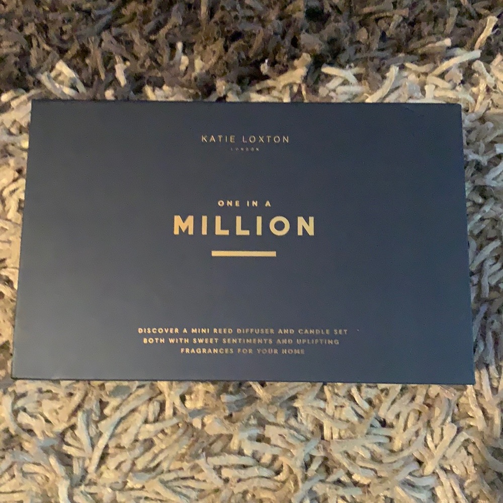 Katie Loxton One in a Million mini reed diffuser and candle set